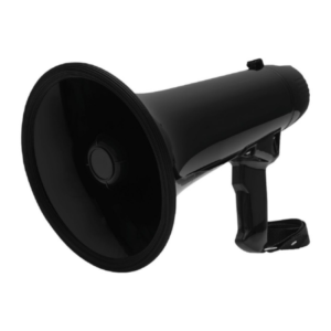 J.Burrows Megaphone With Microphone Black